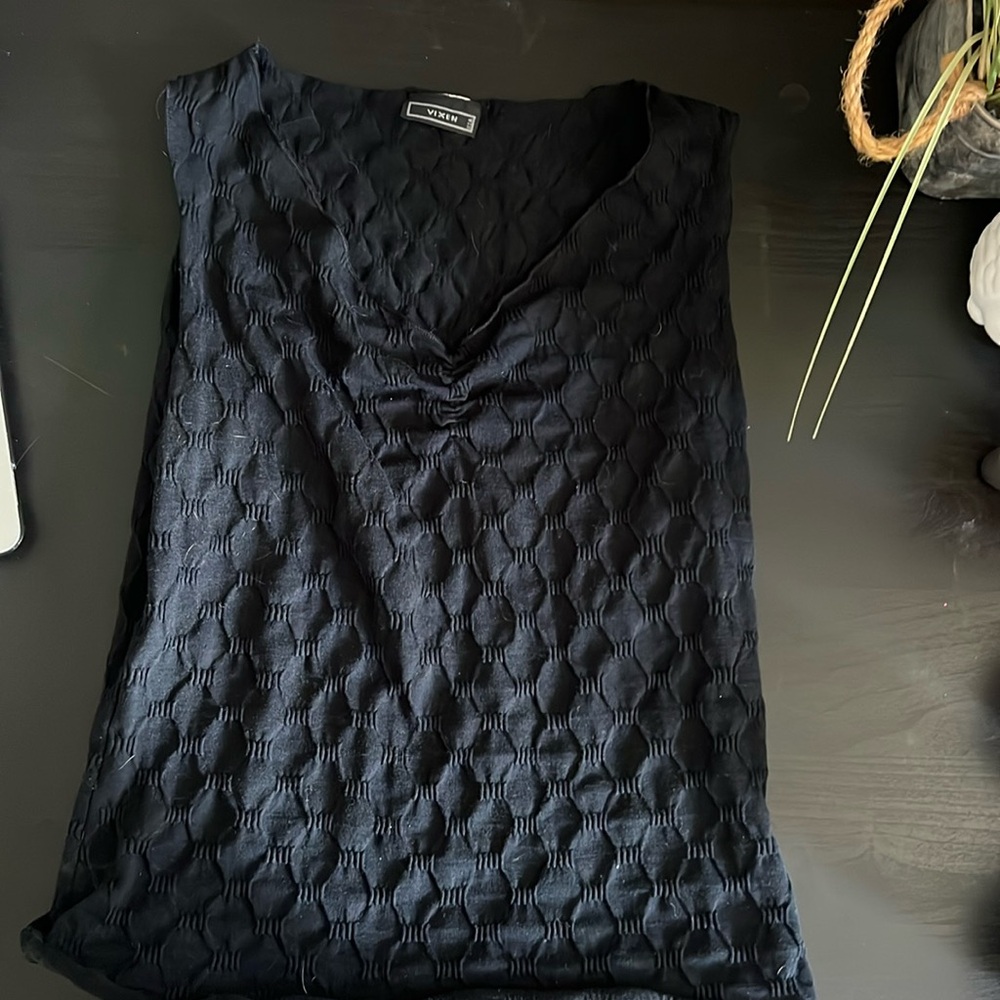 Black tank top